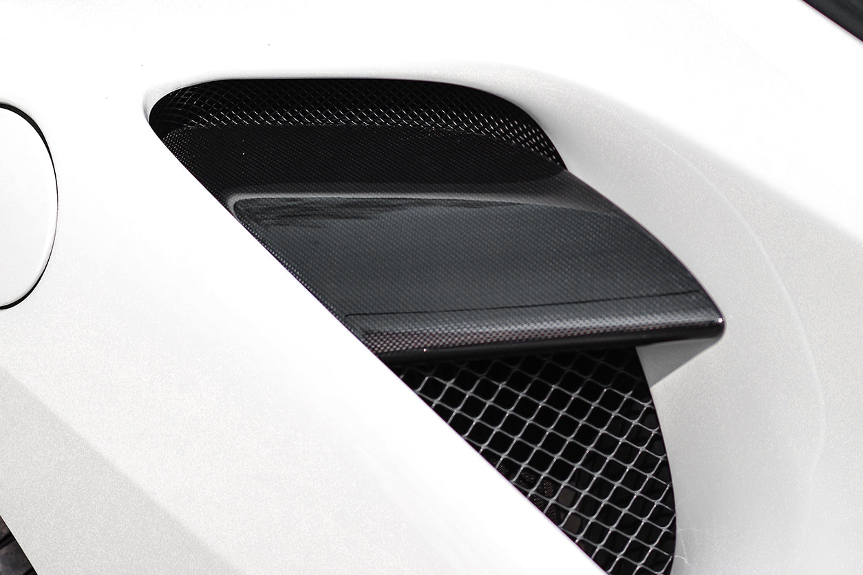DarwinPRO 2015-2020 Ferrari 488 GTB & Spider Dry Carbon Fiber Side Air Intake Fins - FF Performance