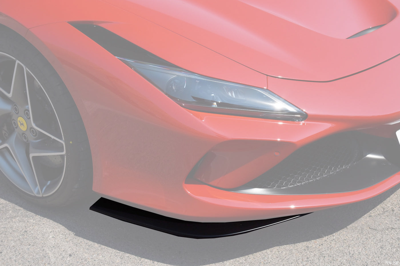 DarwinPRO 2019-2023 Ferrari F8 Tributo and Spider Autoclave Carbon Fiber Front Bumper Side Splitter  DarwinPRO (OE) - FF Performance