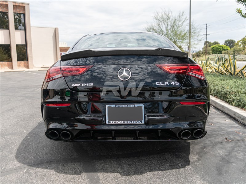 RW Carbon Mercedes C118 DTM Carbon Fiber Trunk Spoiler