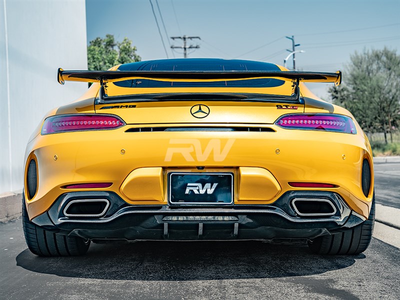 RW Carbon Mercedes C190 GT GTS GTC GTR Style CF Wing
