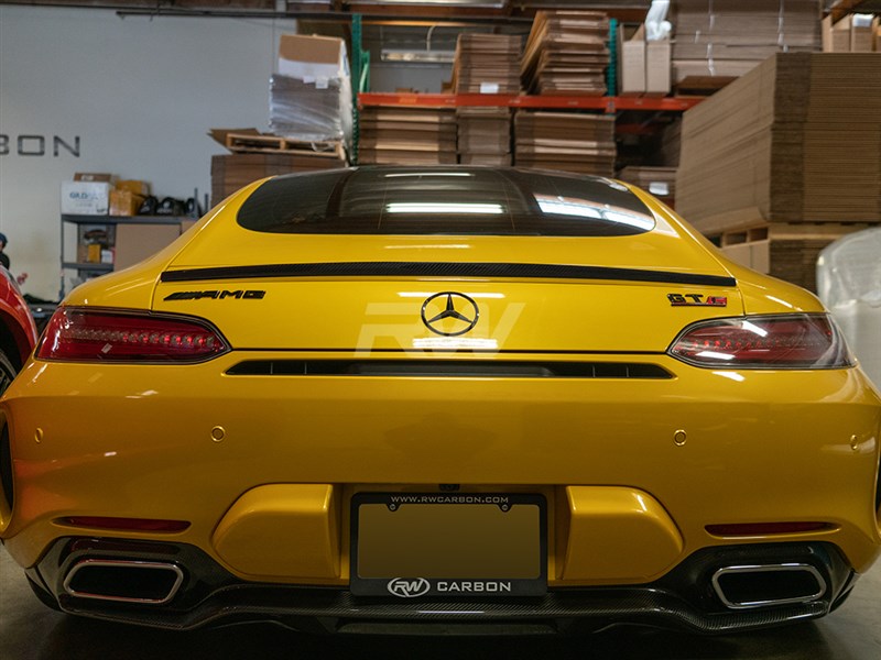 RW Carbon Mercedes C190 GT GTC GTS RWS CF Trunk Spoiler