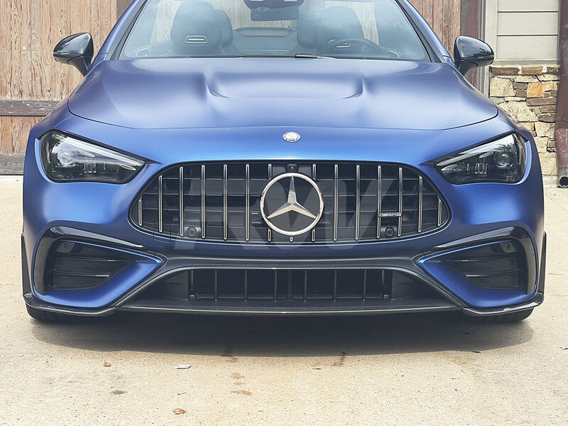 RW Carbon Mercedes C236 CLE53 Carbon Fiber Front Splitters