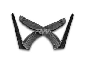 RW Carbon Mercedes C236 CLE53 Carbon Fiber Front Splitters