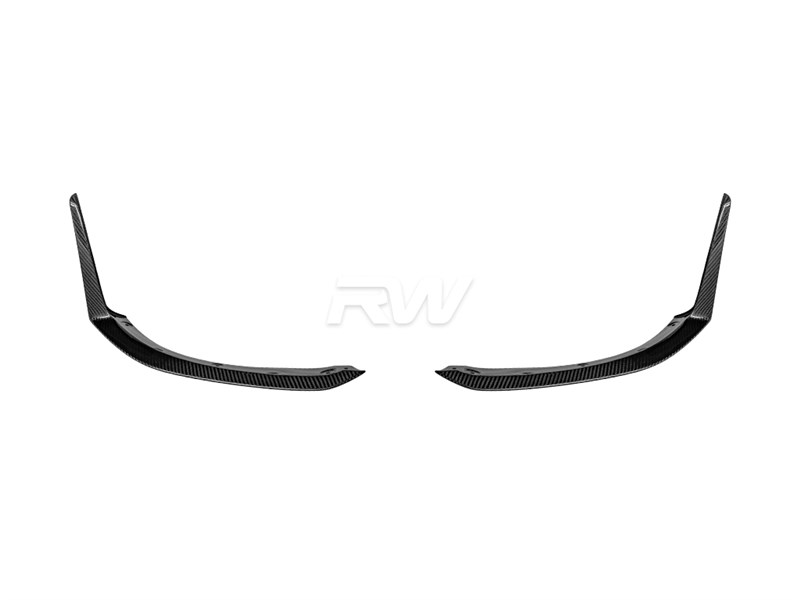 RW Carbon Mercedes C236 CLE53 Carbon Fiber Front Splitters