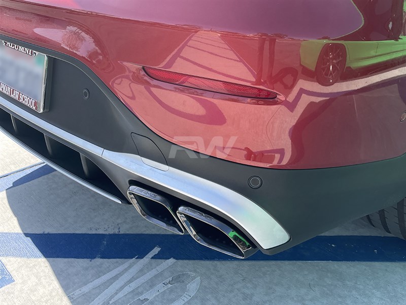RW Carbon Mercedes GLC AMG 63 19-23 Black/Polished Exhaust Tips