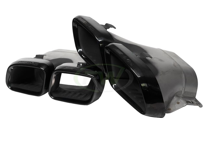 RW Carbon Mercedes GLC AMG 63 19-23 Black/Polished Exhaust Tips