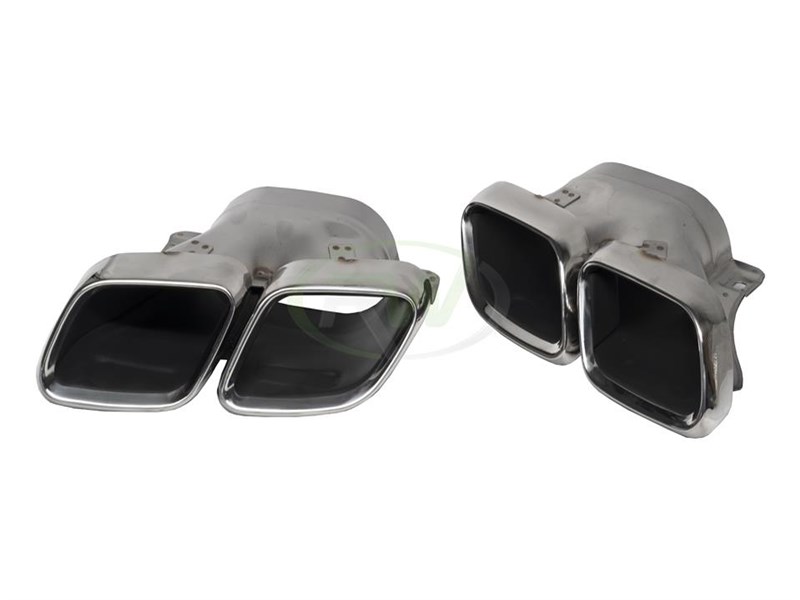 RW Carbon Mercedes GLC AMG 63 19-23 Black/Polished Exhaust Tips