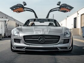 RW Carbon Mercedes SLS Renn Style Carbon Fiber Front Lip