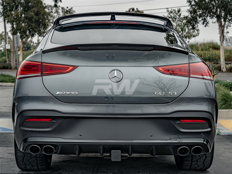 RW Carbon Mercedes W167 GLE Coupe Carbon Fiber Trunk Spoiler