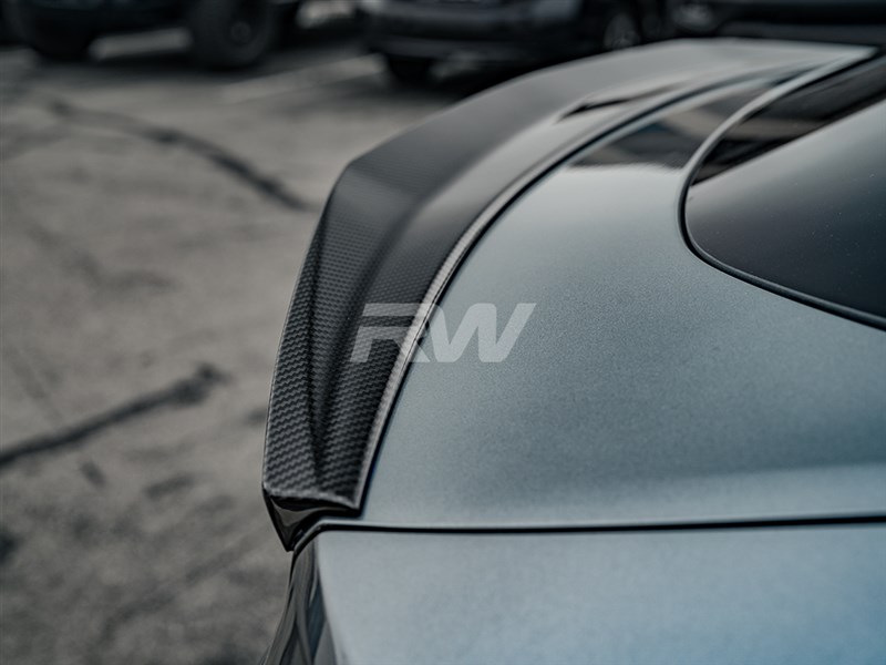 RW Carbon Mercedes W167 GLE Coupe Carbon Fiber Trunk Spoiler