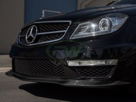 RW Carbon Mercedes C63 Black Series Style Carbon Fiber Front Lip