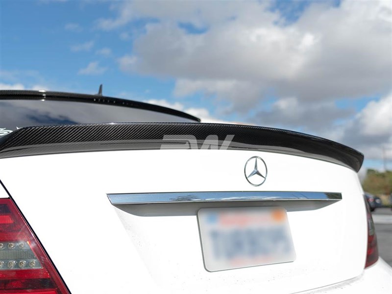 RW Carbon Mercedes W204 DTM Carbon Fiber Trunk Spoiler