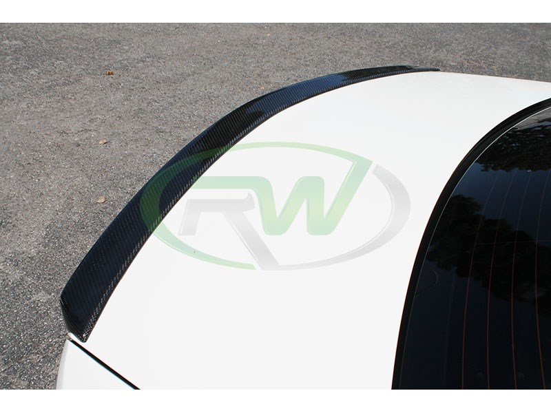 RW Carbon Mercedes W204 AMG Style Carbon Fiber Trunk Spoiler