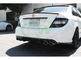 RW Carbon Mercedes W204 AMG Style Carbon Fiber Trunk Spoiler
