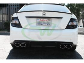 RW Carbon Mercedes W204 AMG Style Carbon Fiber Trunk Spoiler
