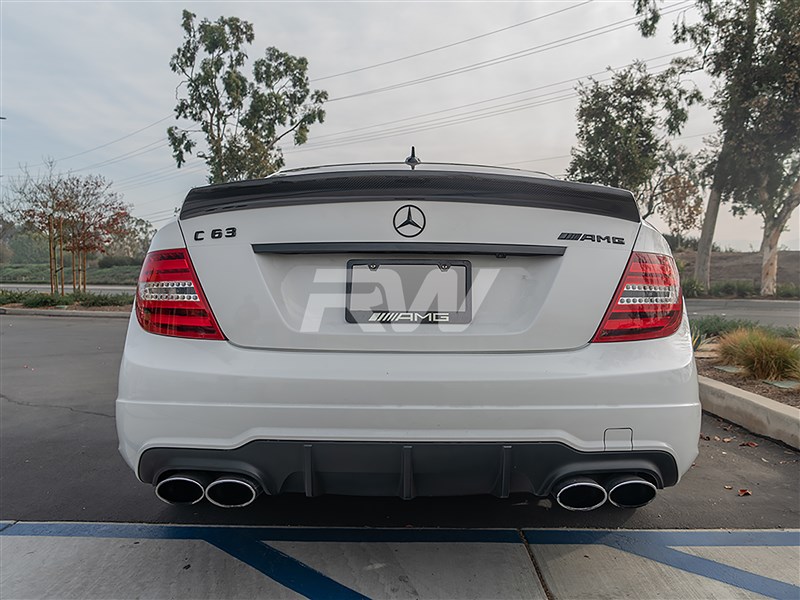 RW Carbon Mercedes W204 Coupe DTM Carbon Fiber Trunk Spoiler