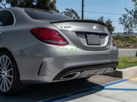 RW Carbon Mercedes W205 AMG Style Carbon Fiber Trunk Spoiler