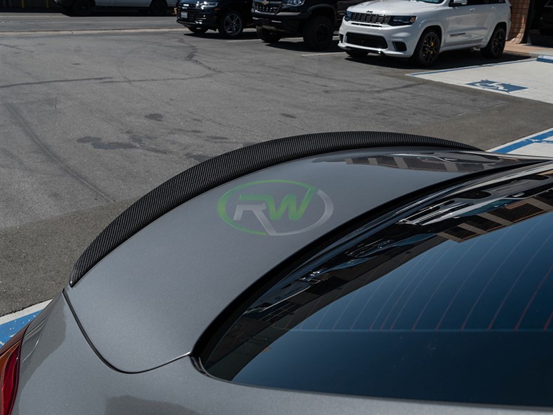 RW Carbon Mercedes W205 AMG Style Carbon Fiber Trunk Spoiler