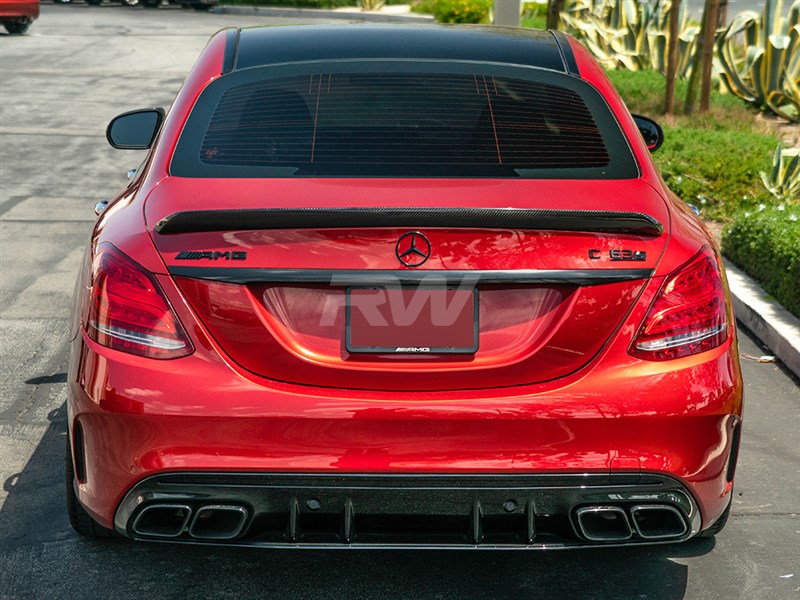 RW Carbon Mercedes W205 Sedan DTM CF Trunk Spoiler