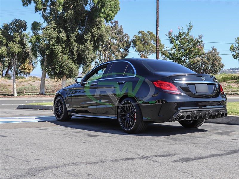 RW Carbon Mercedes W205 BRS Style Carbon Fiber Diffuser