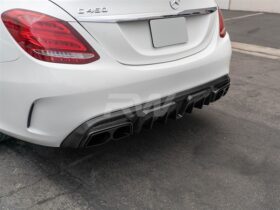 RW Carbon Mercedes W205 BRS Style Carbon Fiber Diffuser