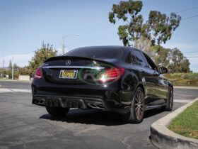 RW Carbon Mercedes W205 BRS Style Carbon Fiber Diffuser