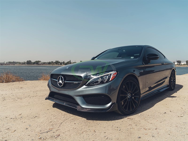 RW Carbon Mercedes W205 BRS Style Carbon Fiber Front Lip