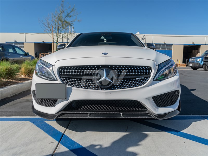 RW Carbon Mercedes W205 BRS Style Carbon Fiber Front Lip