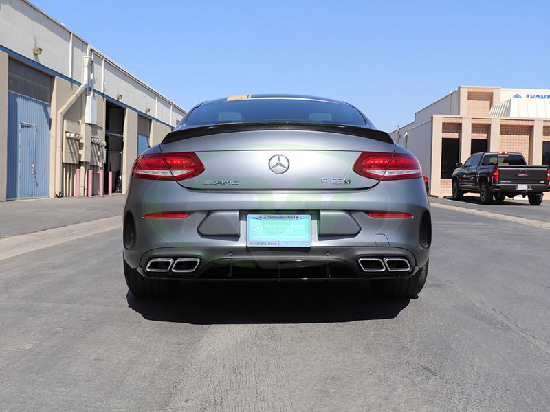RW Carbon Mercedes W205 Coupe ED1 Style CF Trunk Spoiler