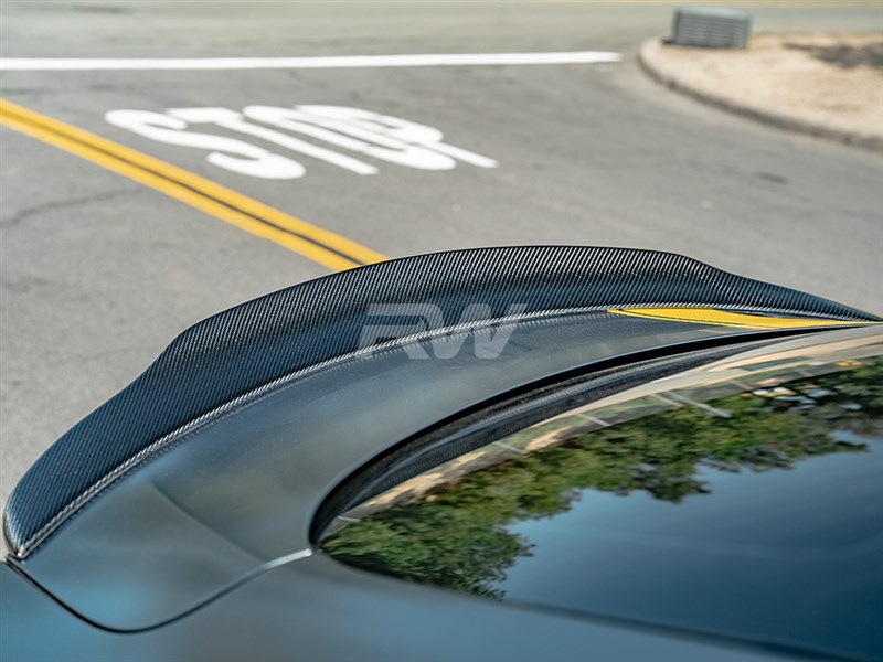 RW Carbon Mercedes W205 Coupe GTX Carbon Fiber Trunk Spoiler