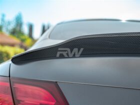 RW Carbon Mercedes W205 Coupe GTX Carbon Fiber Trunk Spoiler
