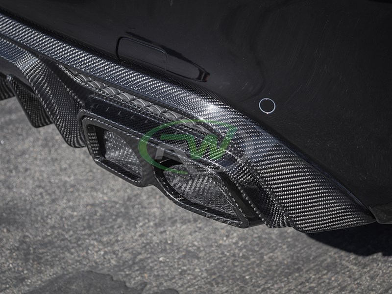 RW Carbon Mercedes W205 W212 Carbon Fiber Exhaust Tips