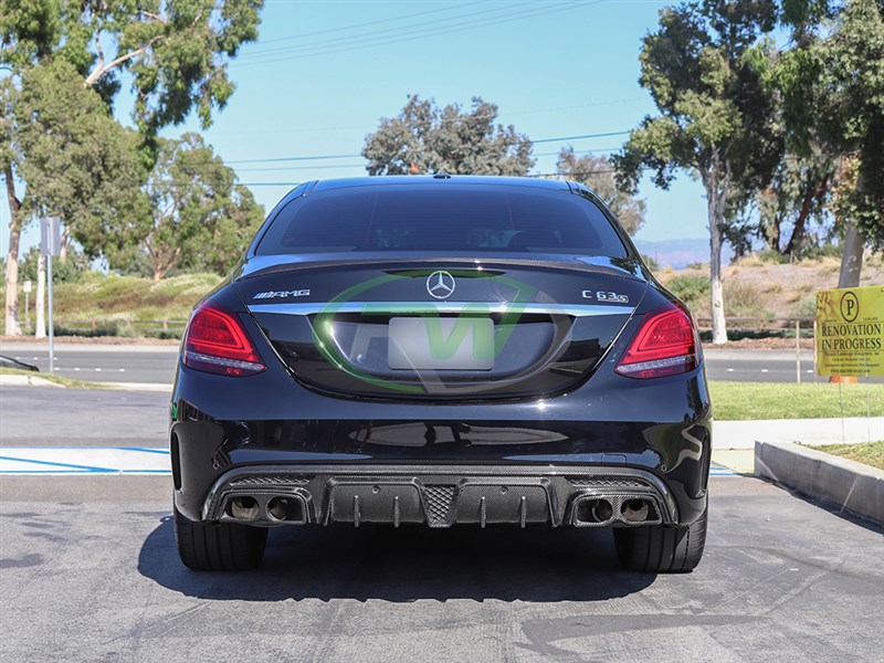 RW Carbon Mercedes W205 W212 Carbon Fiber Exhaust Tips