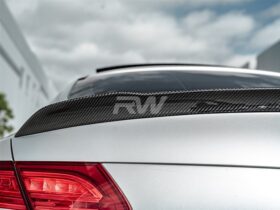 RW Carbon Mercedes W205 Coupe ED1 V2 Style CF Trunk Spoiler