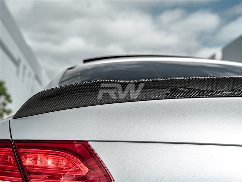 RW Carbon Mercedes W205 Coupe ED1 V2 Style CF Trunk Spoiler