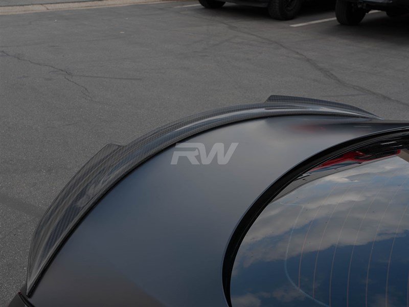 RW Carbon Mercedes W205 XR Coupe Carbon Fiber Trunk Spoiler