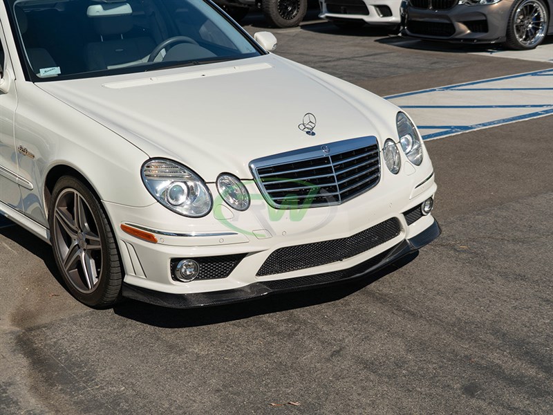 RW Carbon Mercedes W211 E63 AMG Carbon Fiber Lip Spoiler