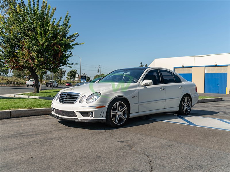 RW Carbon Mercedes W211 E63 AMG Carbon Fiber Lip Spoiler
