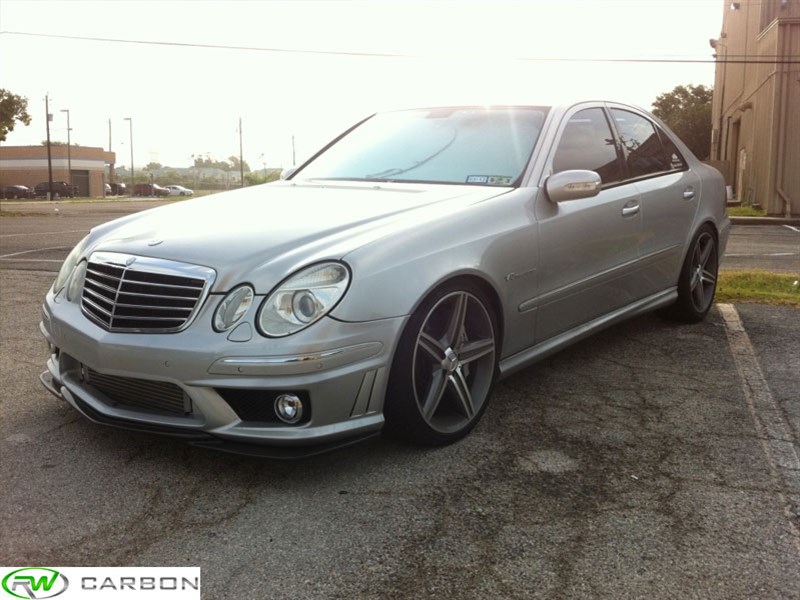 RW Carbon Mercedes W211 E63 AMG Godhand Style Front Lip