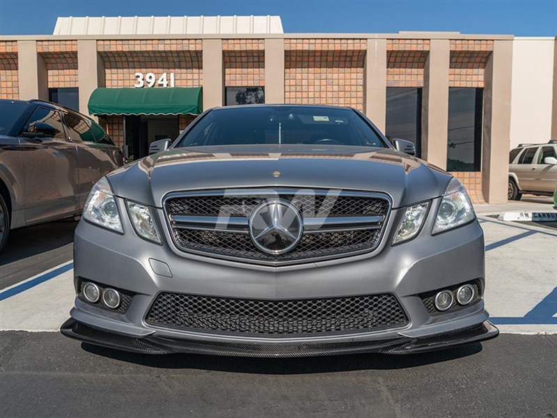 RW Carbon Mercedes E350 E550 Godhand Style Carbon Fiber Lip Spoiler