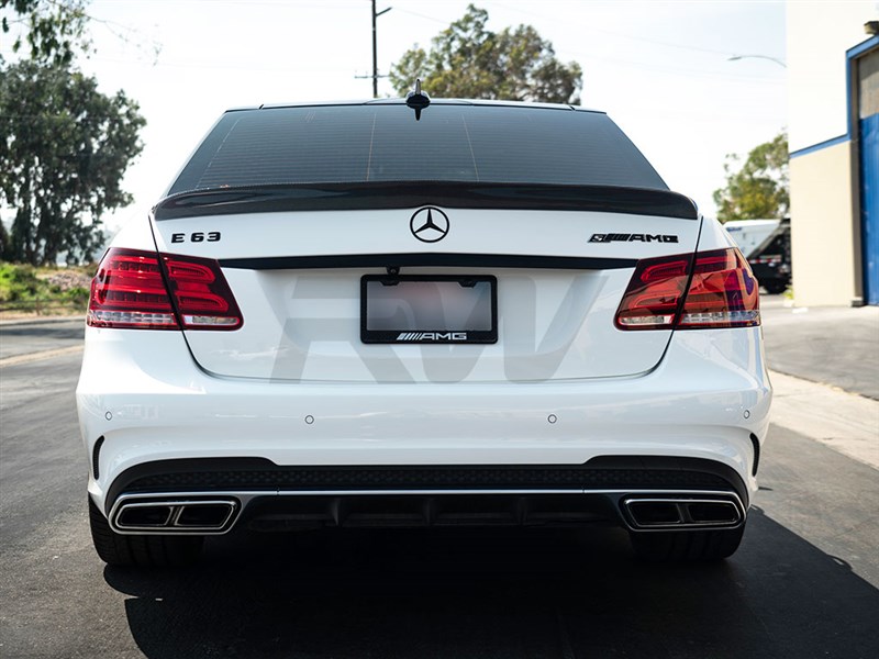 RW Carbon Mercedes W212 DTM Carbon Fiber Trunk Spoiler