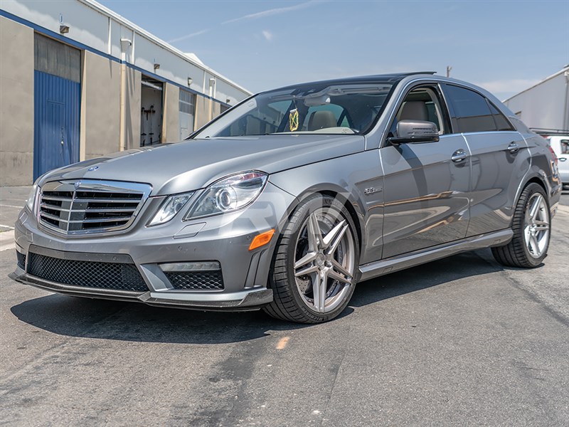 RW Carbon Mercedes W212 E63 Renn Style CF Front Lip 10-13