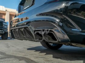 RW Carbon Mercedes W212 E63 BRS Style CF Diffuser