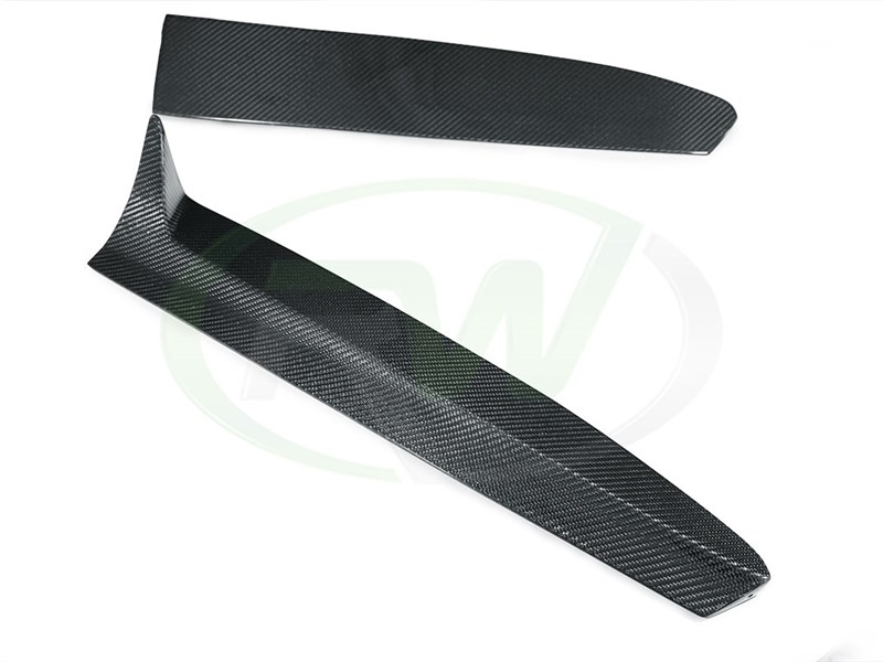RW Carbon Mercedes W212 E63 14+ CF Rear Bumper Splitters