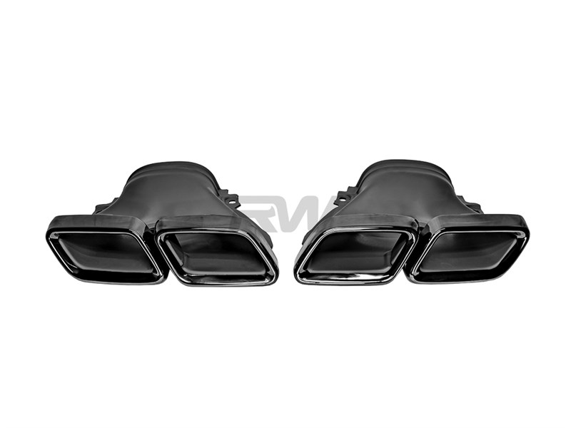 RW Carbon Mercedes W213 E63S 18-20 Black/Chrome Exhaust Tips