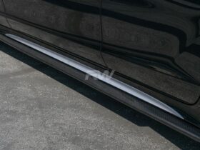 RW Carbon Mercedes W218 CLS Carbon Fiber Side Skirt Extensions