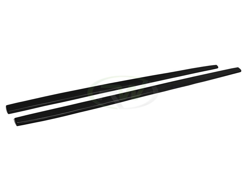 RW Carbon Mercedes W218 CLS Carbon Fiber Side Skirt Extensions