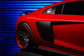 DarwinPro Aerodynamics DarwinPRO R8 GEN2 Coupe & Spyder iMPII Carbon Fiber Side Door Panel Blades