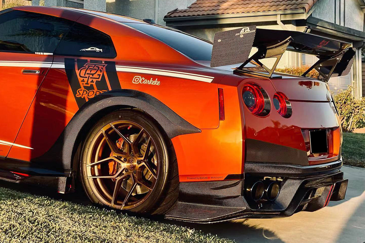 DarwinPRO 2008-2023 Nissan GTR R35 CBA DBA EBA VA Style Rear Fender Flare