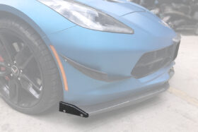DarwinPRO 2013-2019 Corvette C7 Z51 Z06 Grandsport Carbon Fiber Front  Lip Winglets - image 1